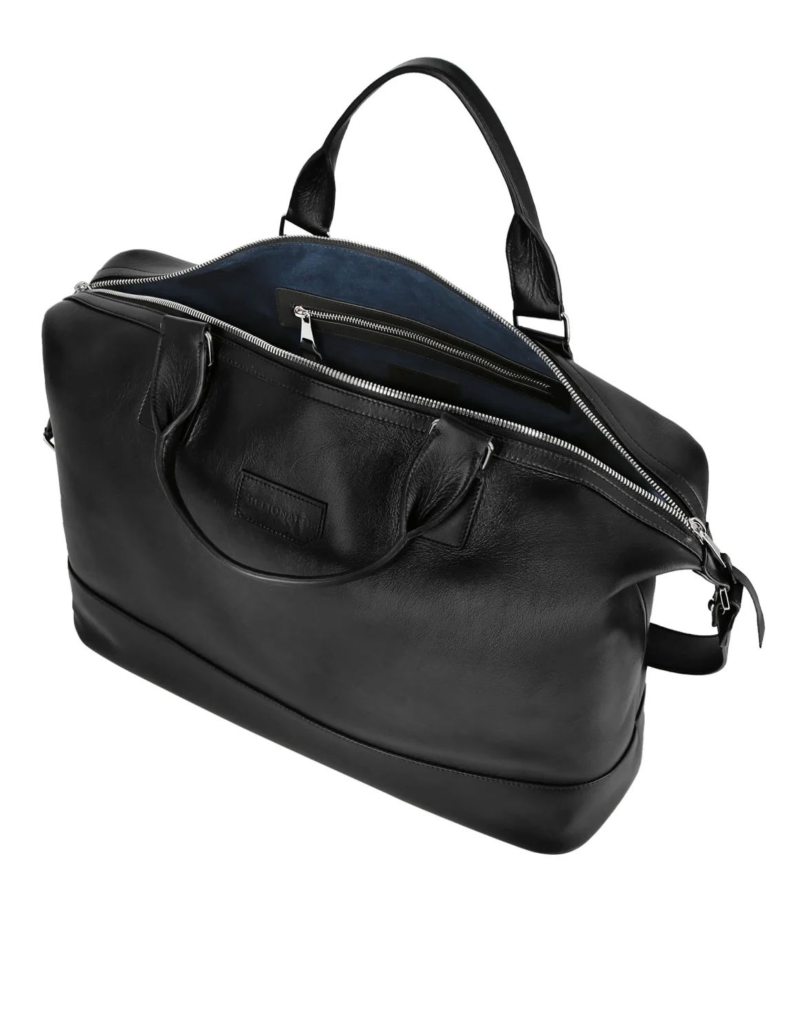 Leather Big Travel Bag Istitutional, цвет: Черный