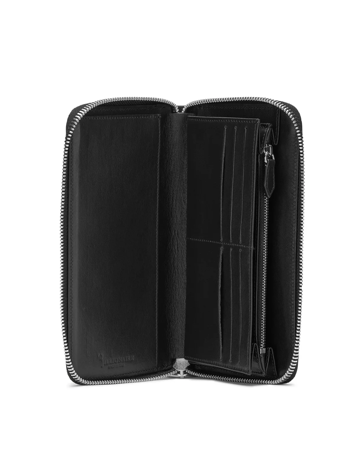 Leather L-zip around Istitutional, цвет: Черный