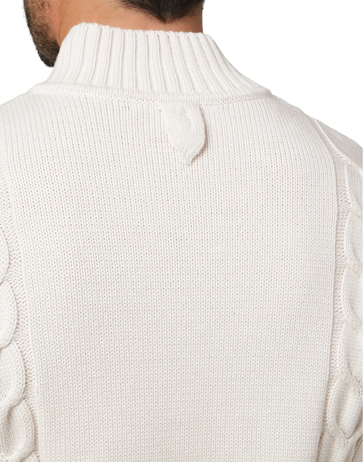 Merino wool Pullover full zip, цвет: Бежевый
