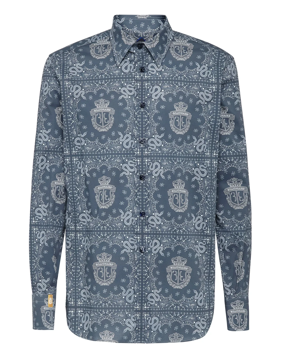 Shirt Silver Cut LS Geometric, цвет: Синий