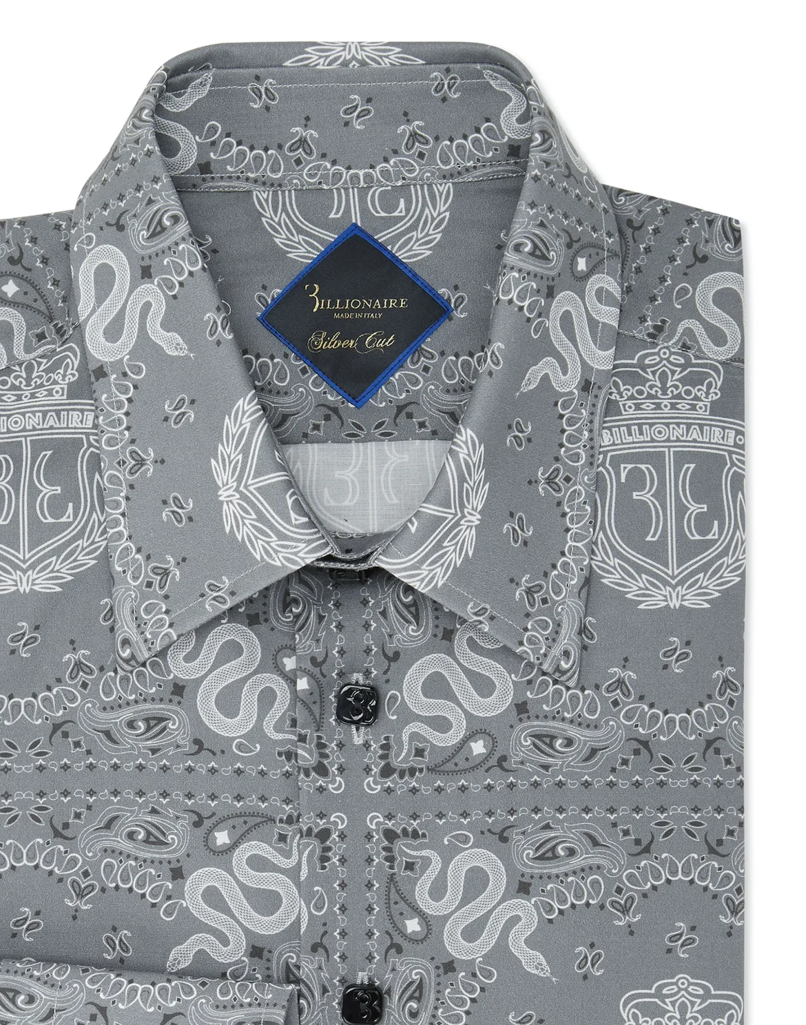 Shirt Silver Cut LS Geometric, цвет: Серый