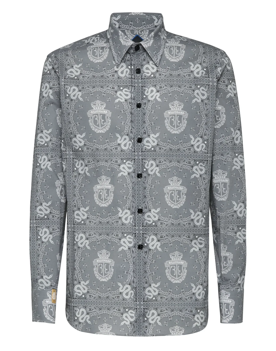 Shirt Silver Cut LS Geometric, цвет: Серый