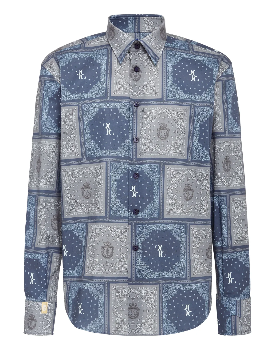 Shirt Gold Cut LS Geometric, цвет: Серый