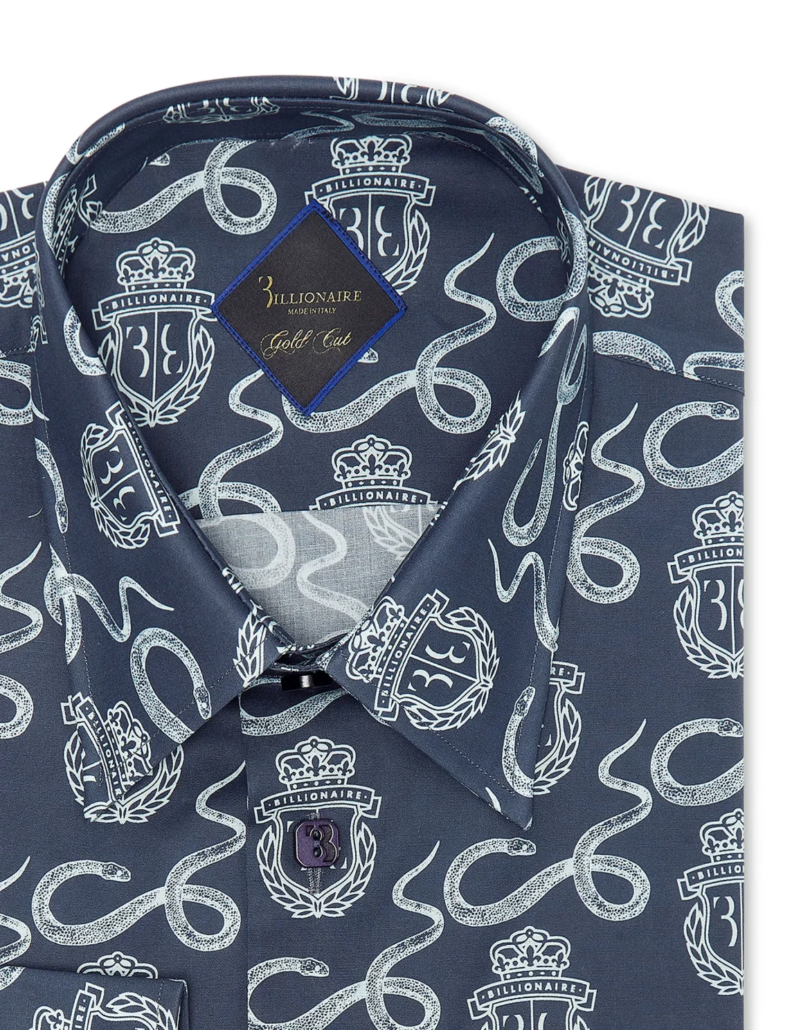 Shirt Gold Cut LS Snake, цвет: Синий
