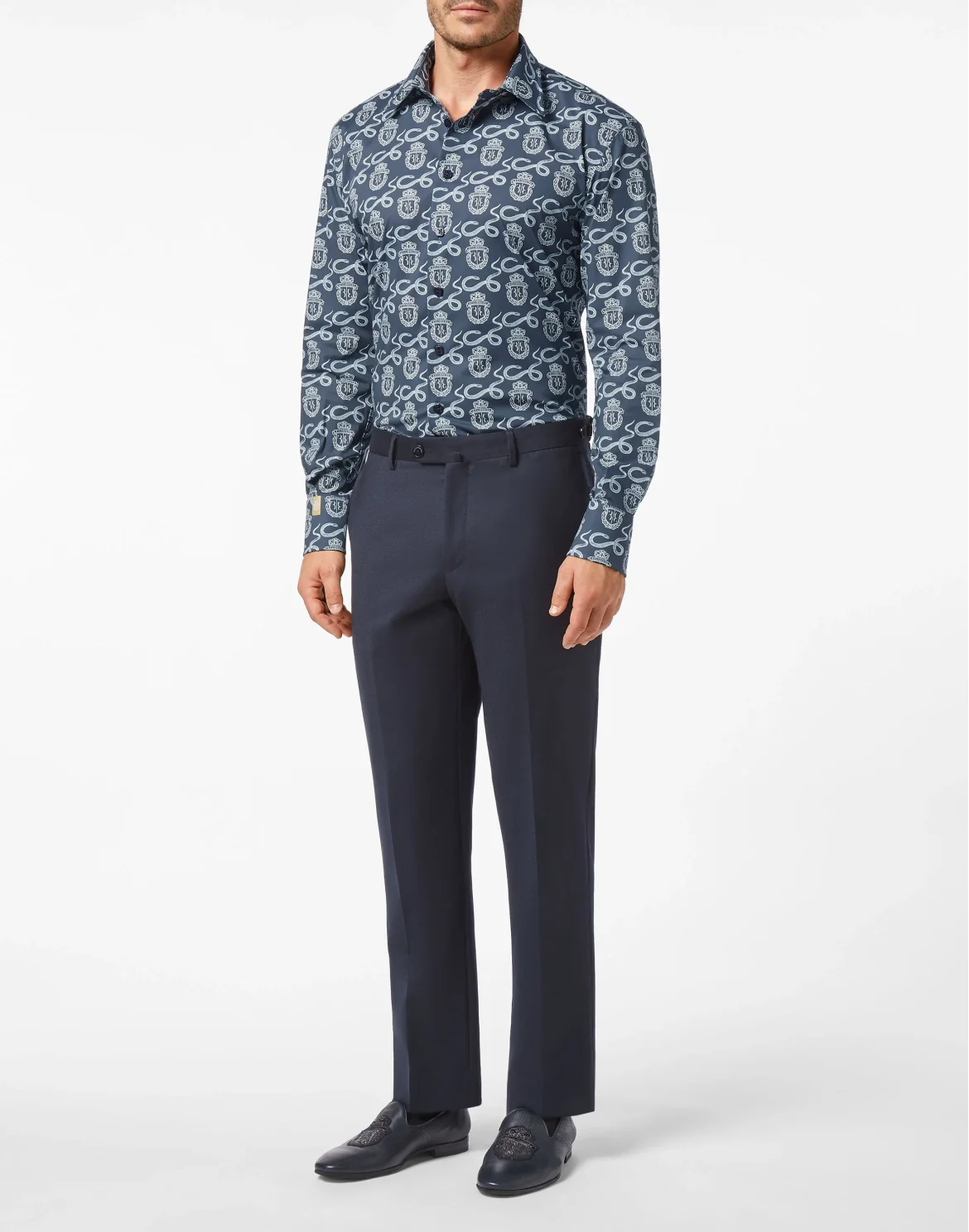 Shirt Gold Cut LS Snake, цвет: Синий
