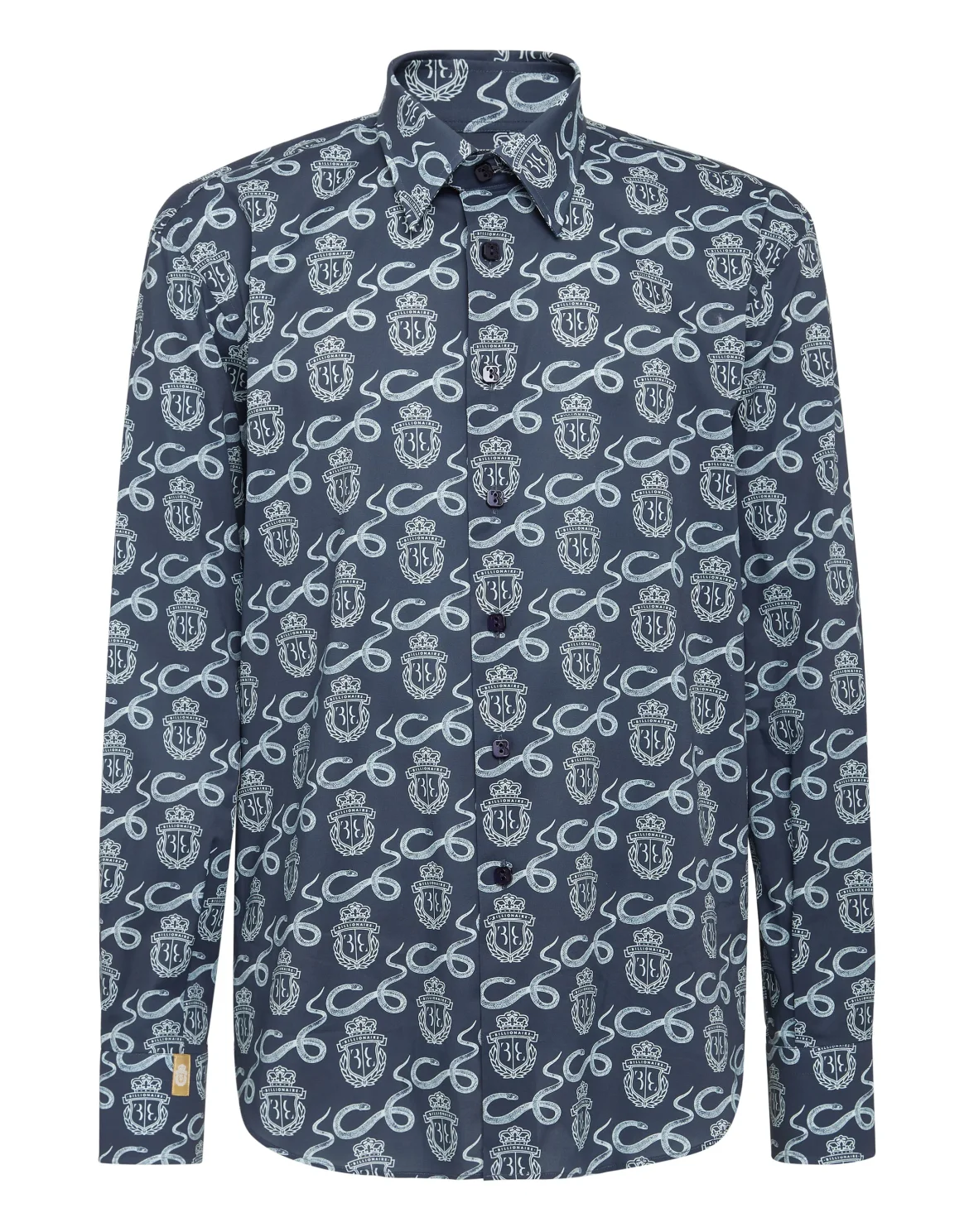 Shirt Gold Cut LS Snake, цвет: Синий
