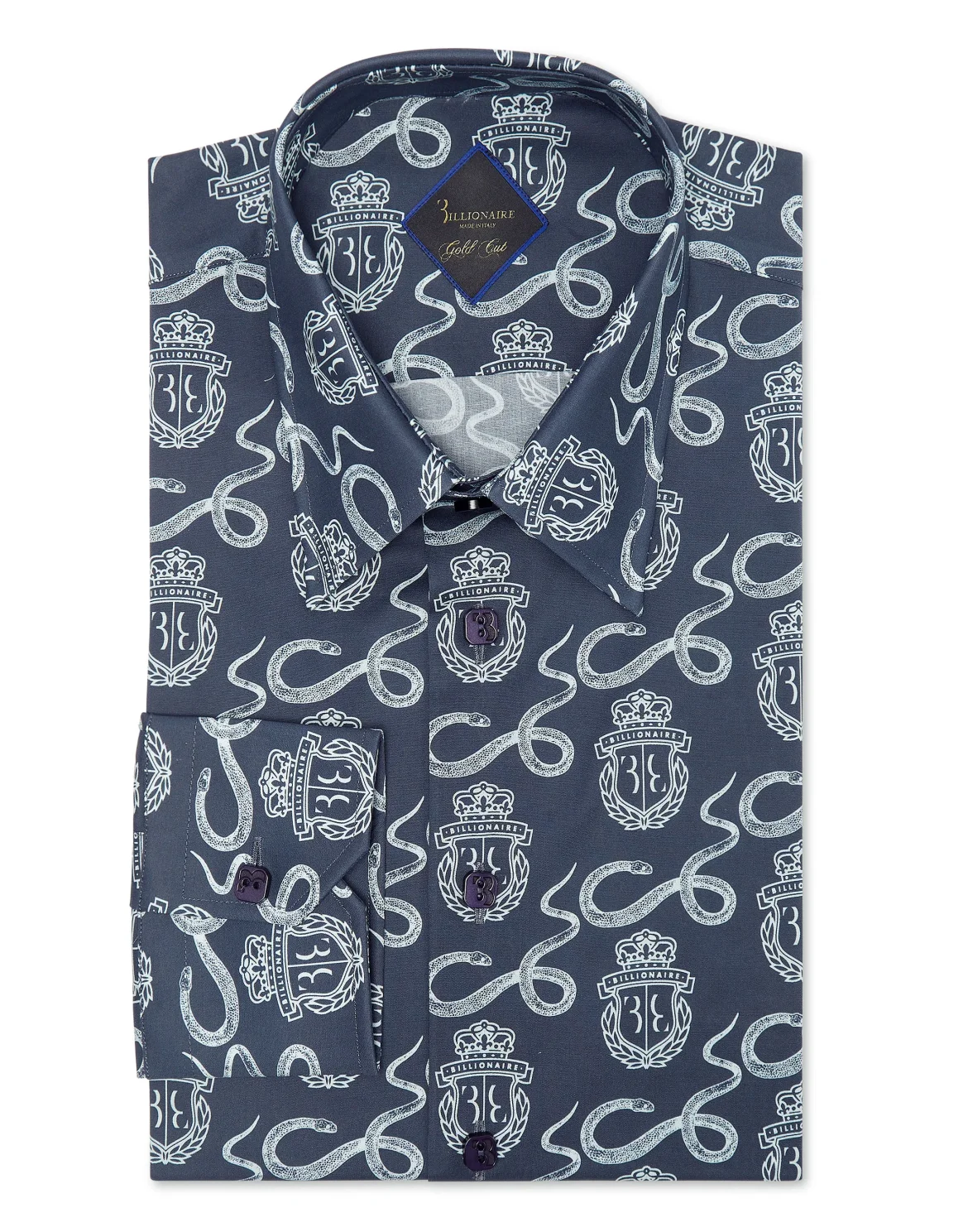Shirt Gold Cut LS Snake, цвет: Синий