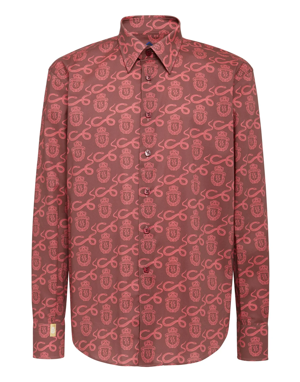 Shirt Gold Cut LS Snake, цвет: Красный