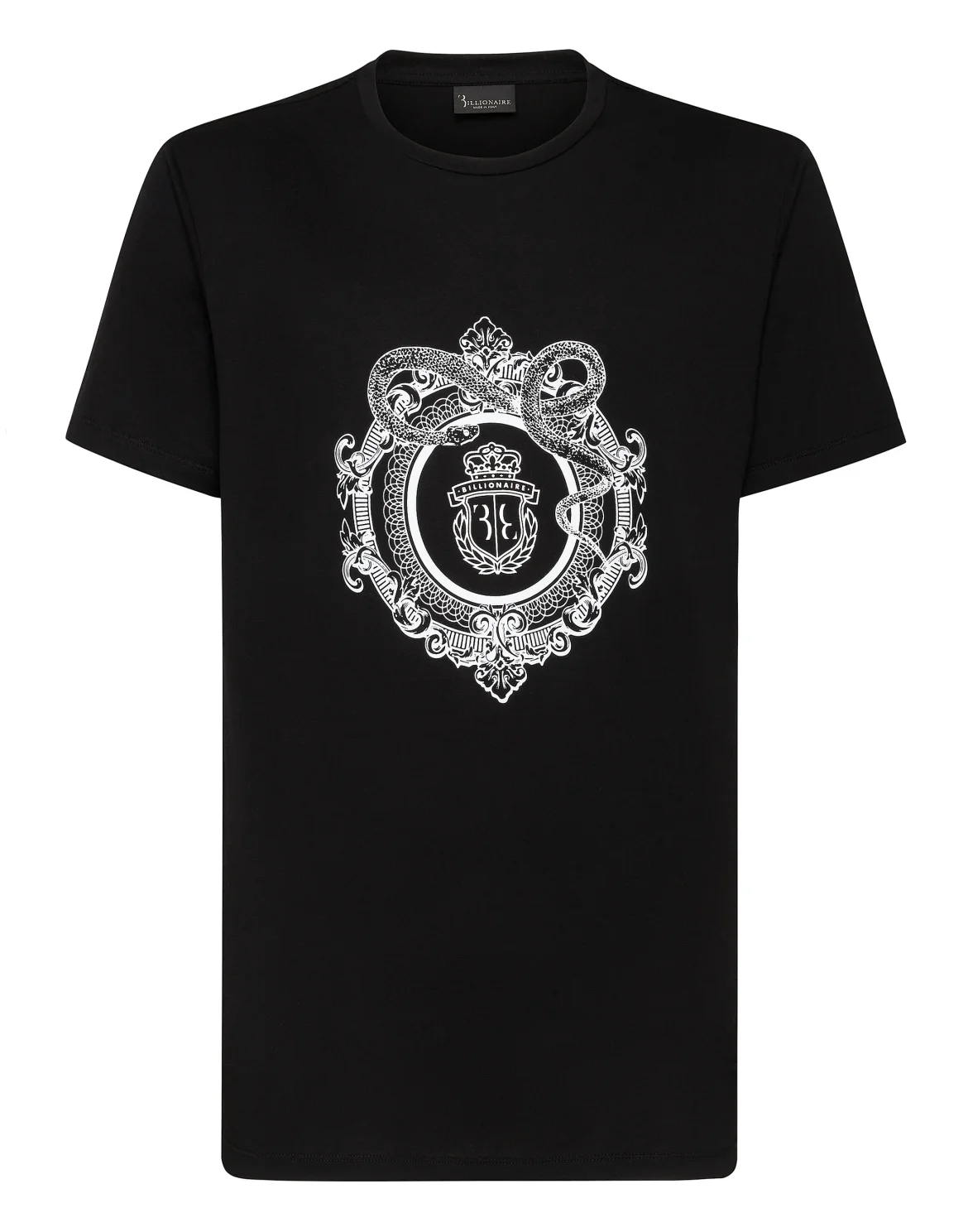 T-shirt Round Neck SS Snake, цвет: Черный