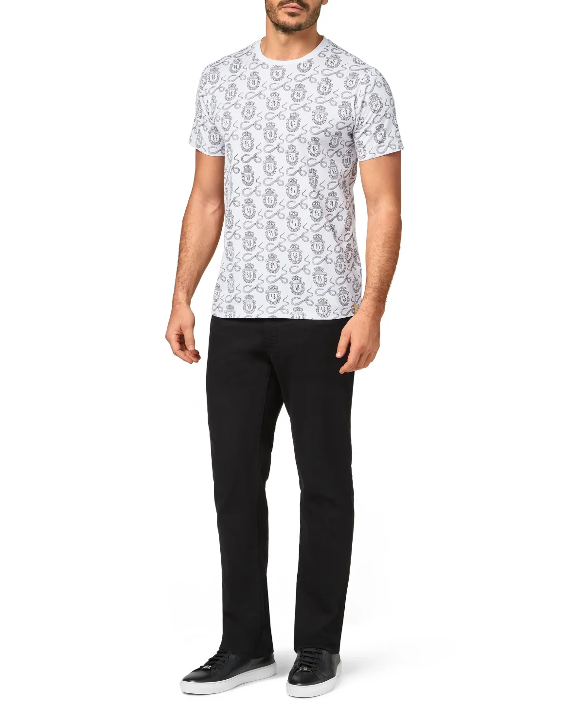 T-shirt Round Neck SS  Snake, цвет: Белый