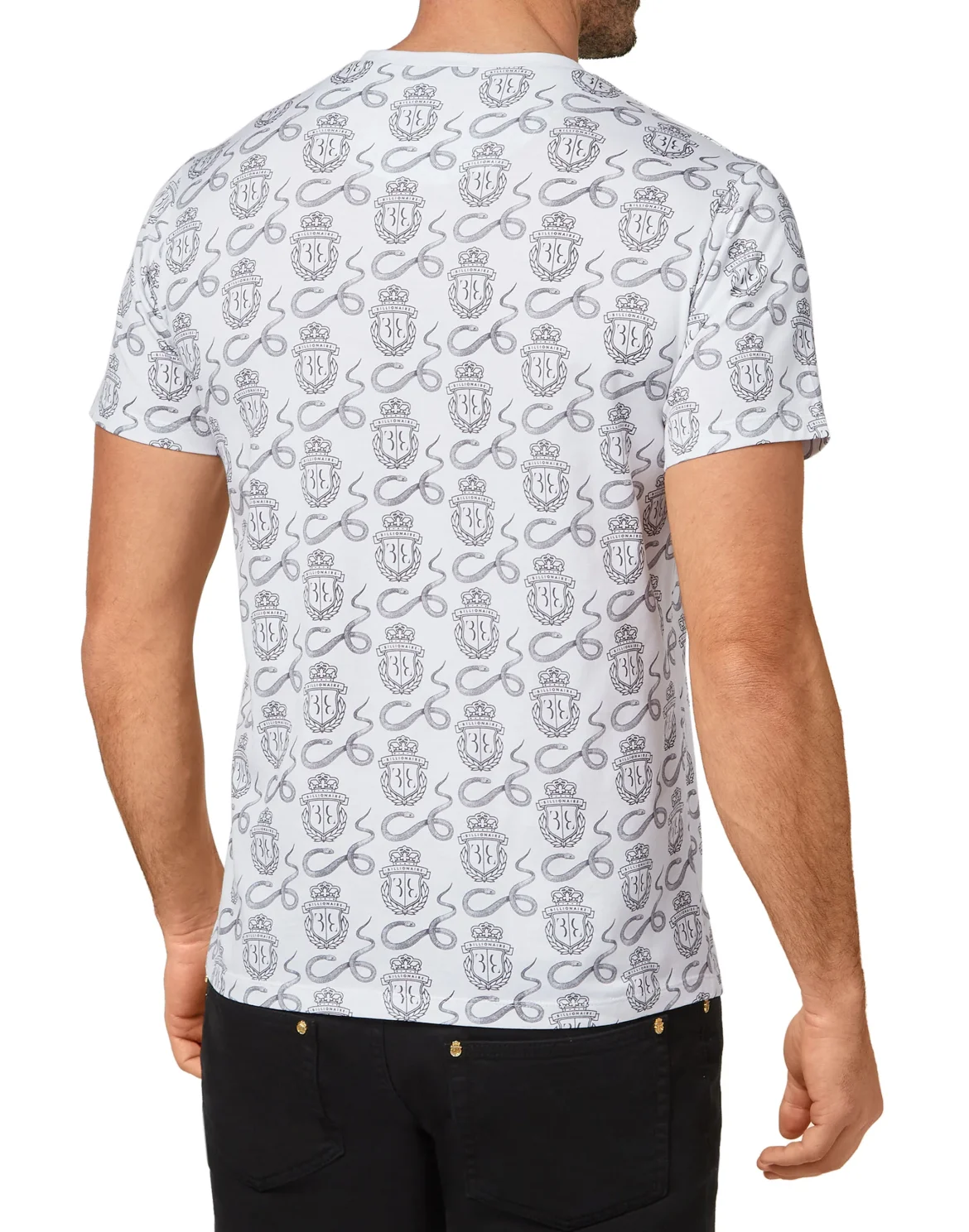 T-shirt Round Neck SS  Snake, цвет: Белый