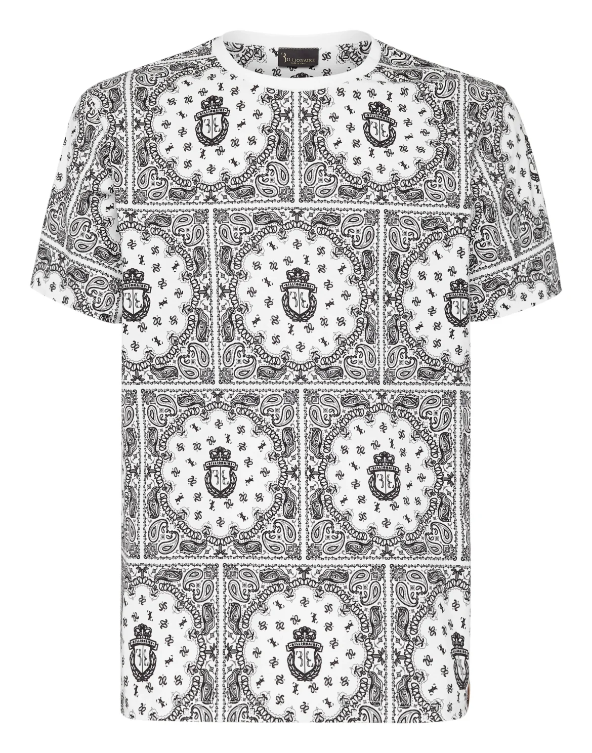 T-shirt Round Neck SS Geometric, цвет: Белый