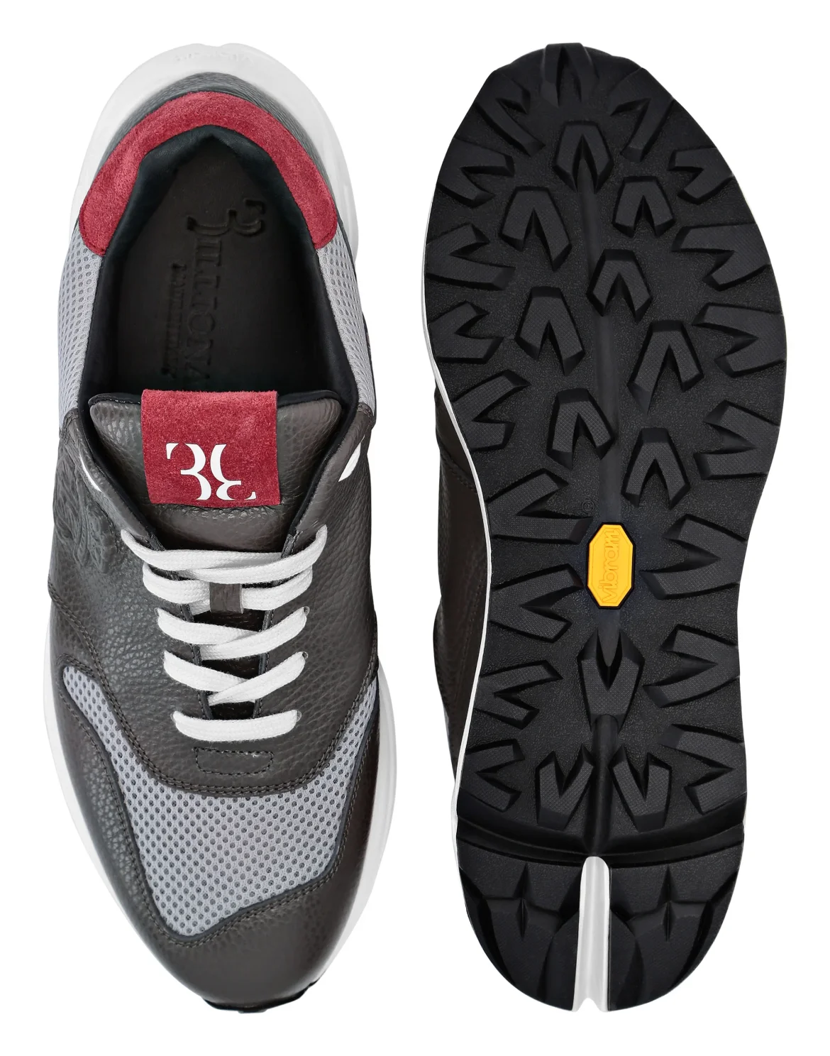 Runner mix leathers Crest, цвет: Серый