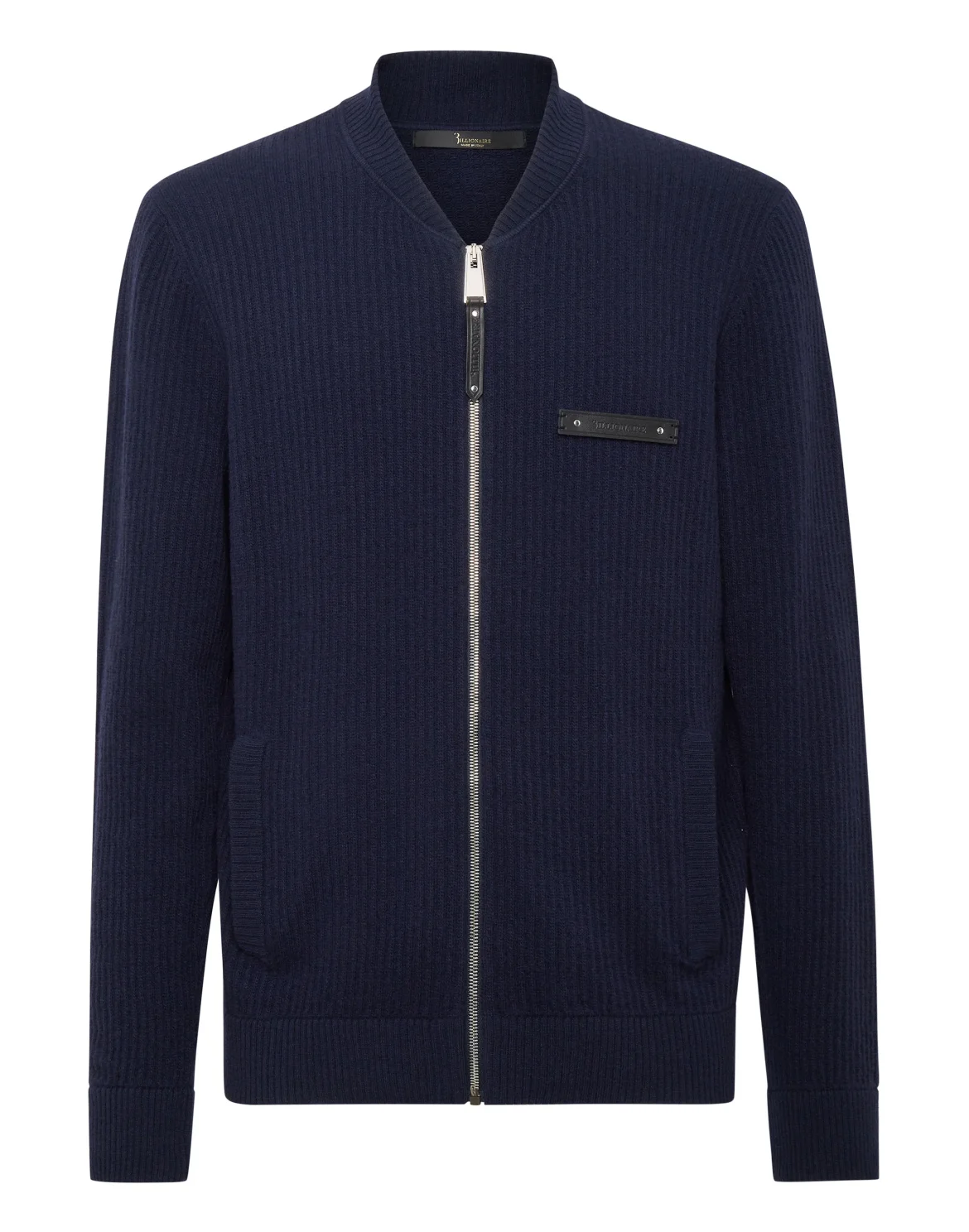 Knit Bomber Jacket, цвет: Синий