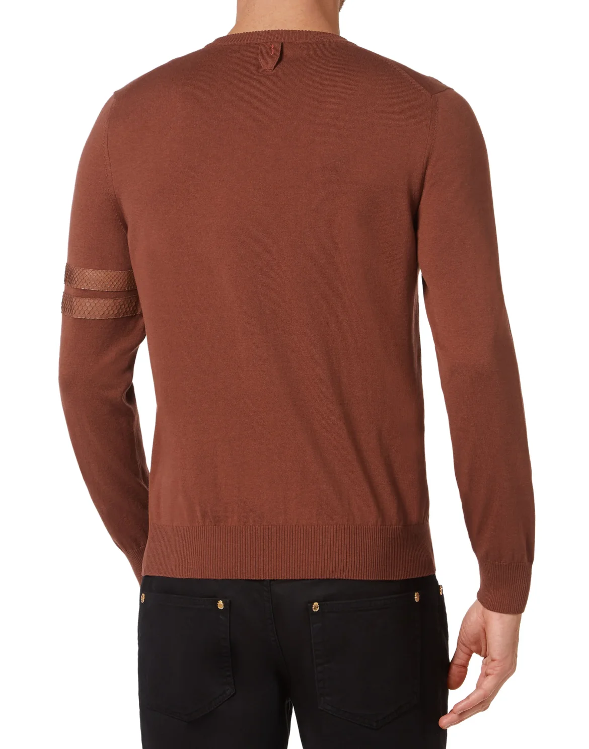 Knit Pullover Round Neck LS, цвет: Коричневый