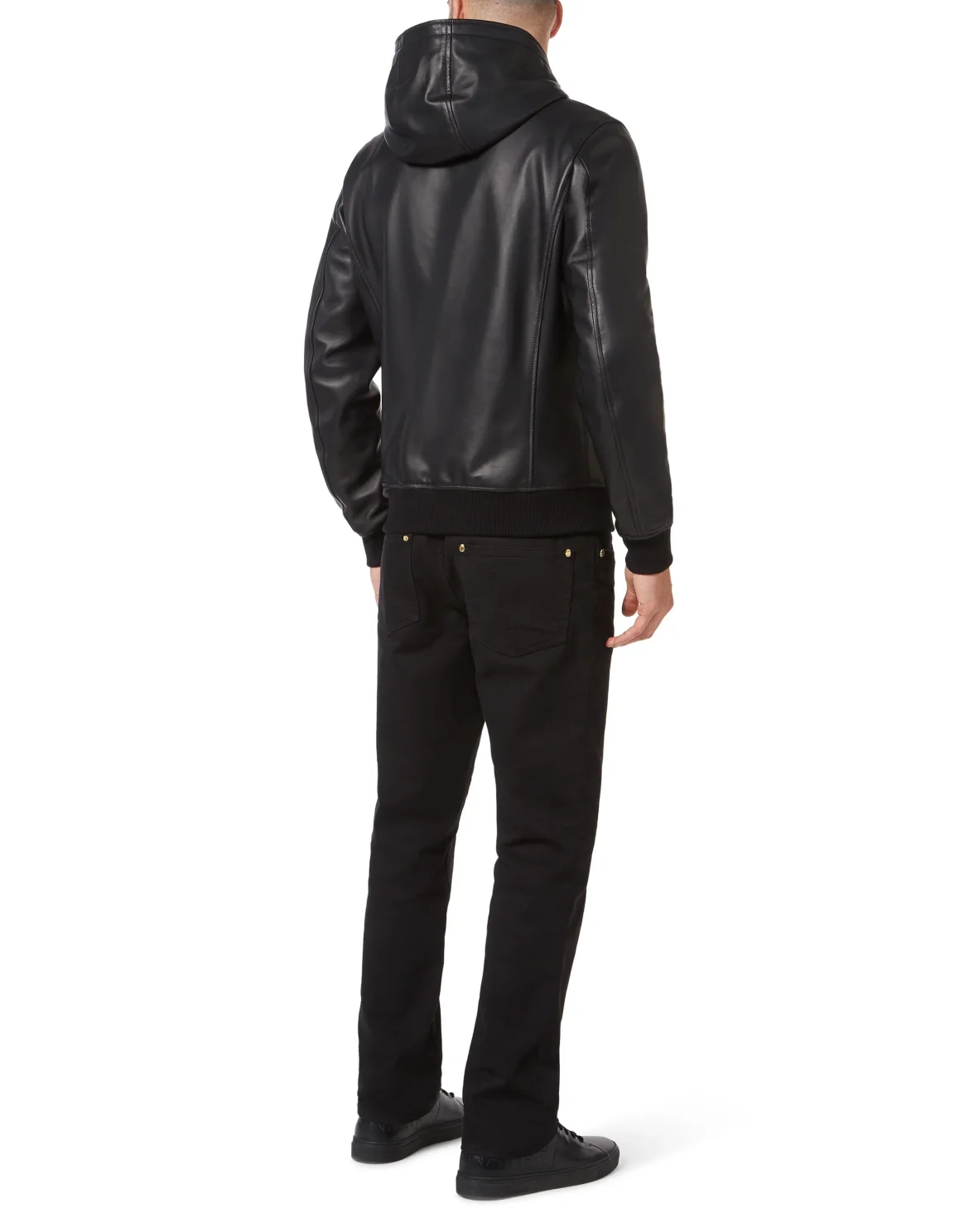 Leather Bomber, цвет: Черный