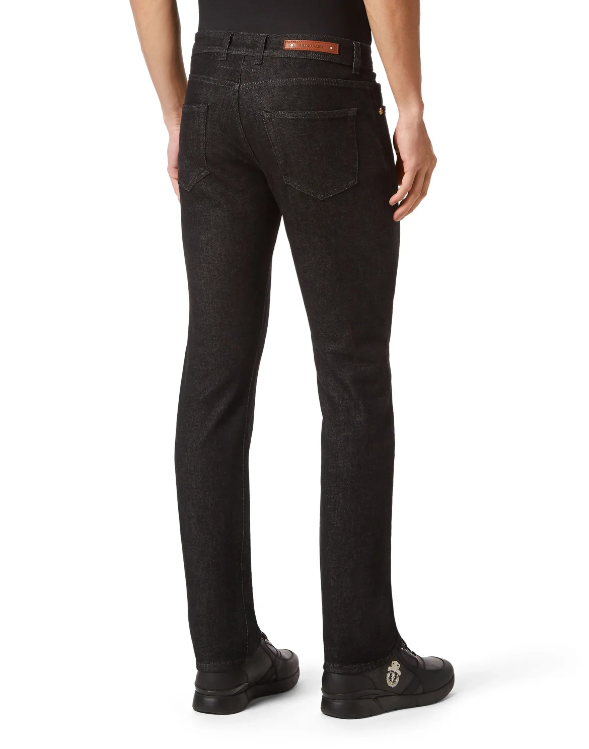 Denim Trousers Super Straight Cut Cashmere, цвет: Черный