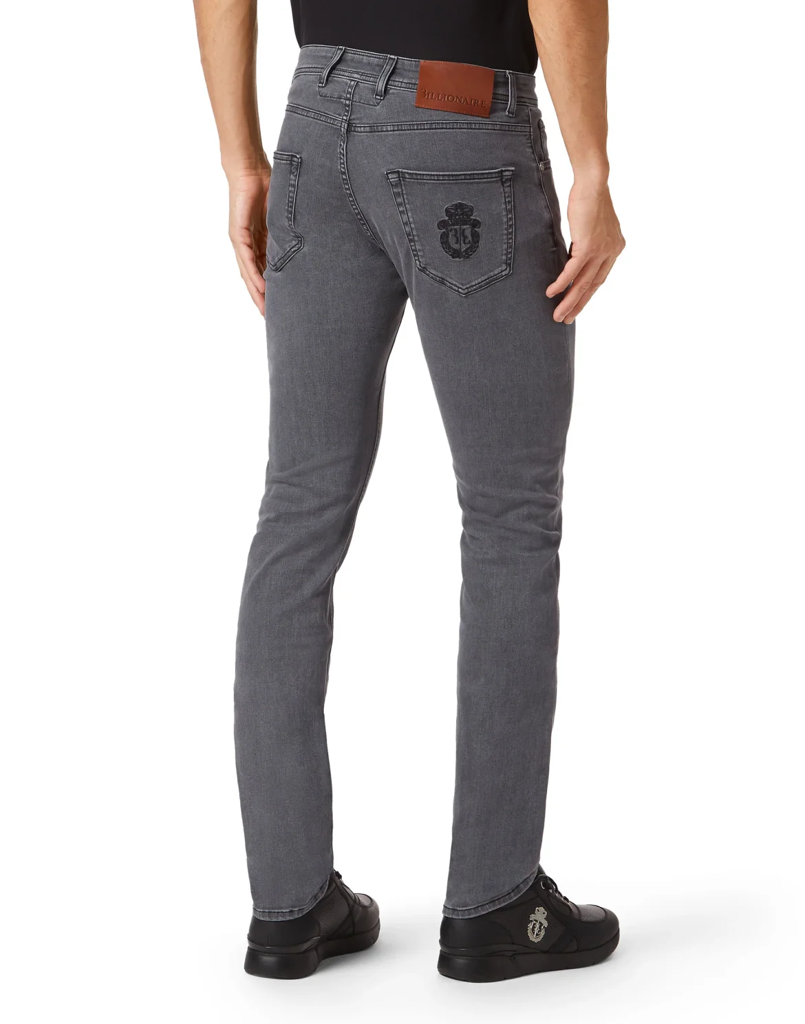 Denim Trousers Super Straight Cut Fit, цвет: Серый