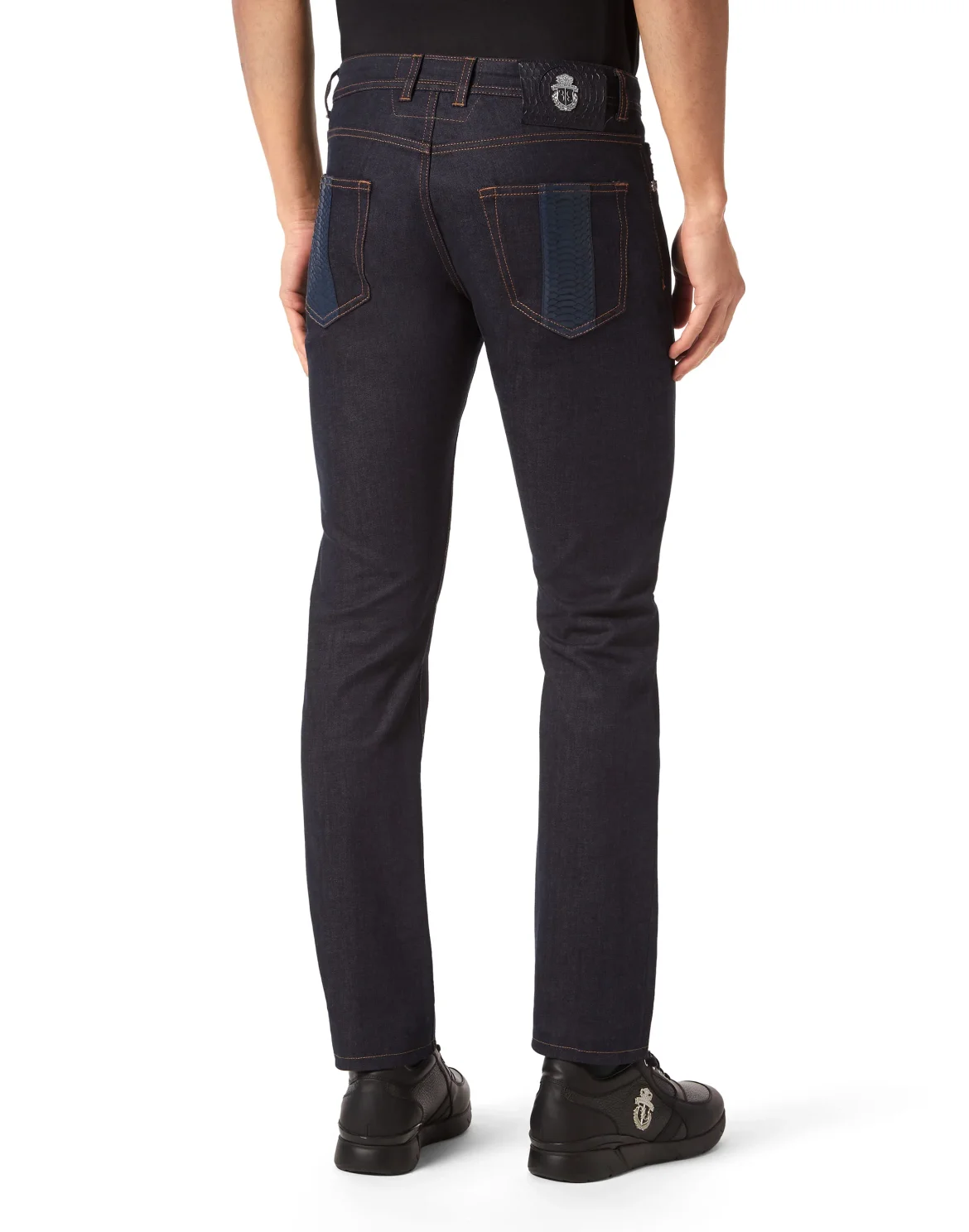 Denim Trousers Super Straight Cut Fit Elaphe, цвет: Синий