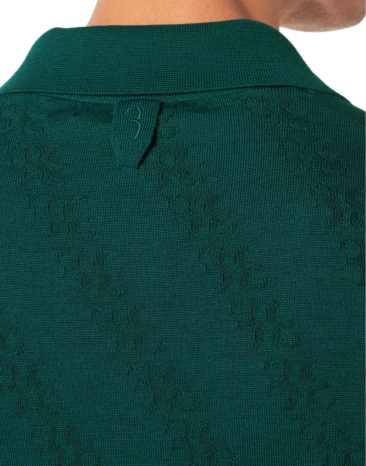 Wool and Silk Pullover Polo-Neck LS, цвет: Зеленый
