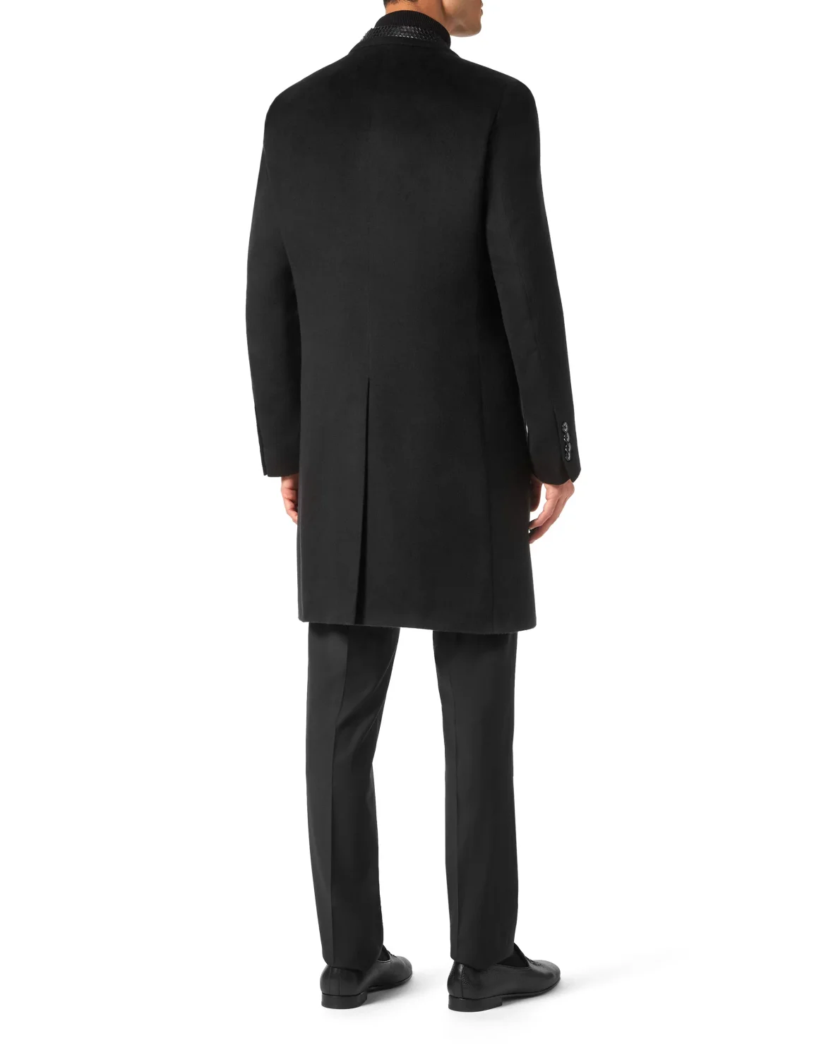 Silk and Elaphe Coat Long, цвет: Черный
