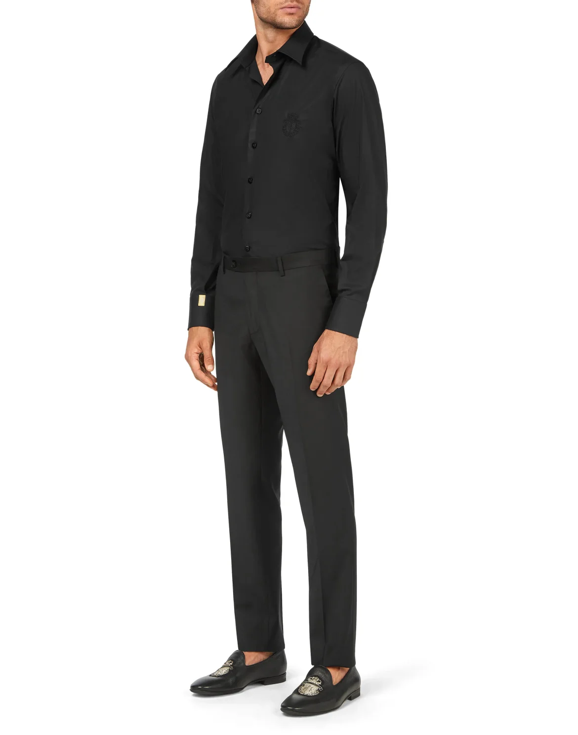 Shirt Slim Fit, цвет: Черный