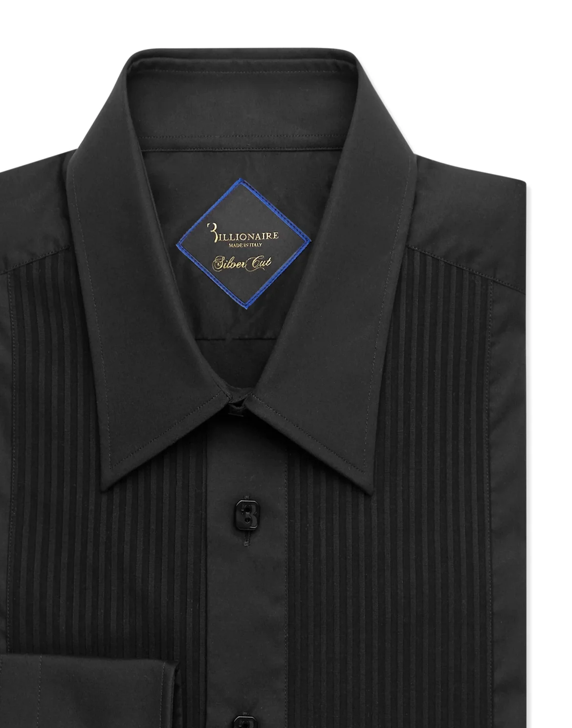 Textured Cotton Smoking Shirt, цвет: Черный