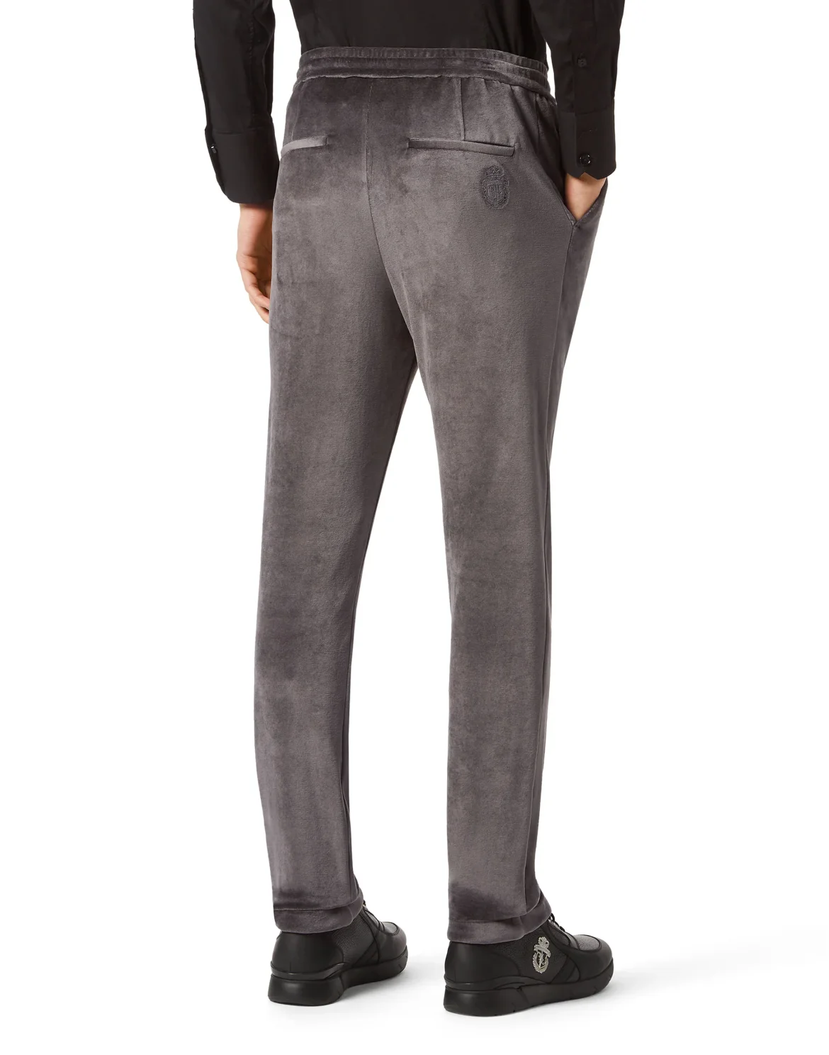 Chenille Jogging Trousers, цвет: Серый