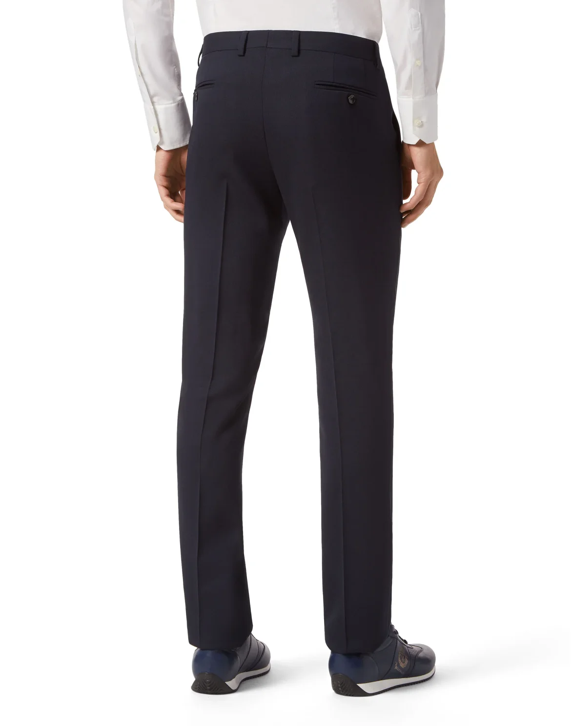 Light Wool Long Trousers, цвет: Синий