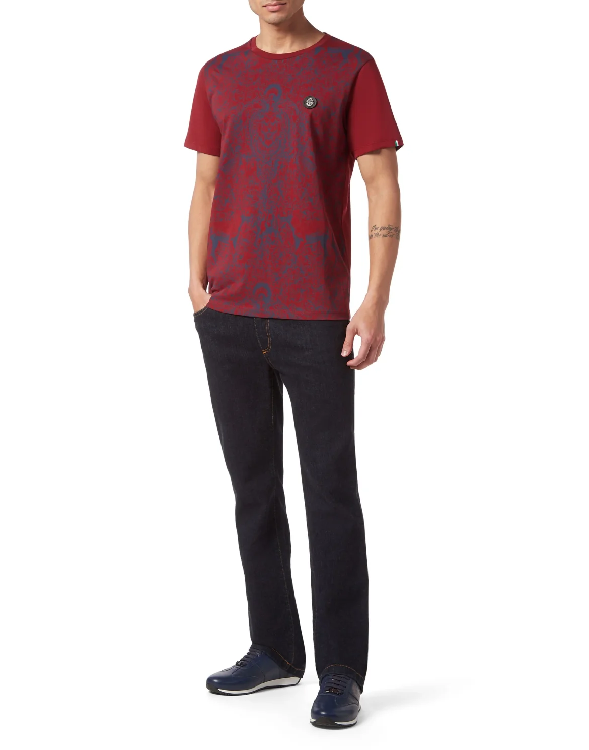 Jersey T-shirt Round Neck SS, цвет: Красный
