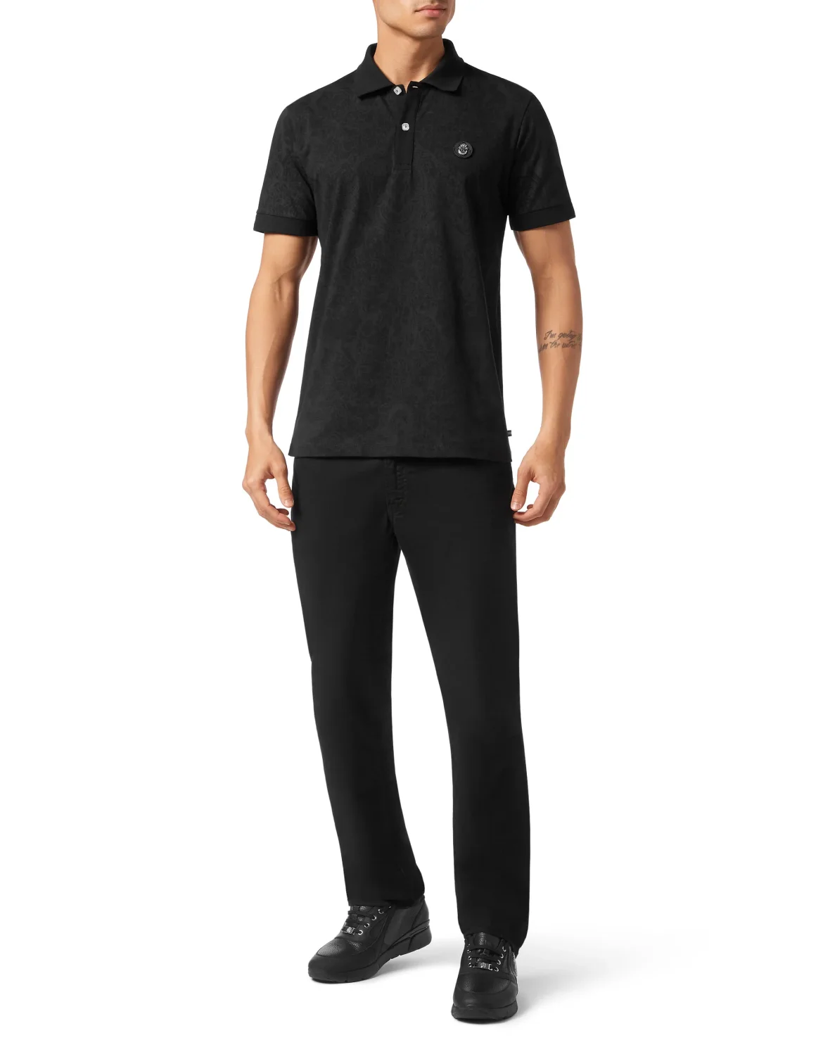 Piquet Polo shirt SS, цвет: Черный