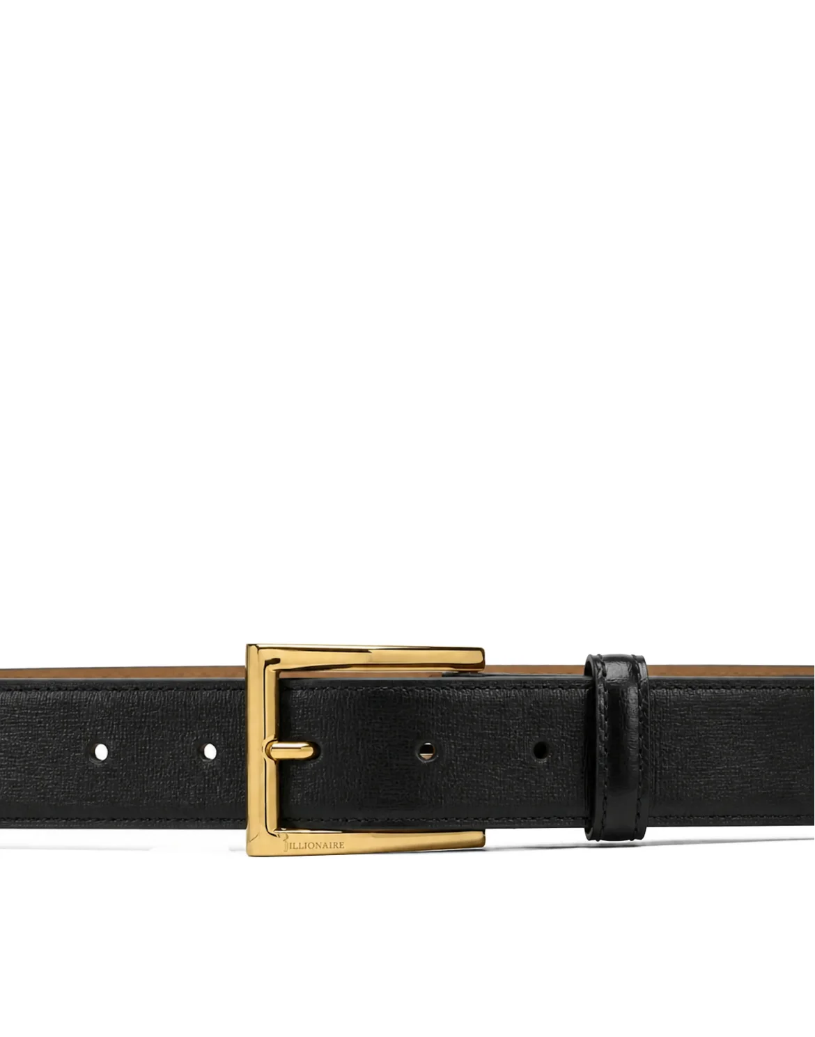 Saffiano Leather Belt, цвет: Черный