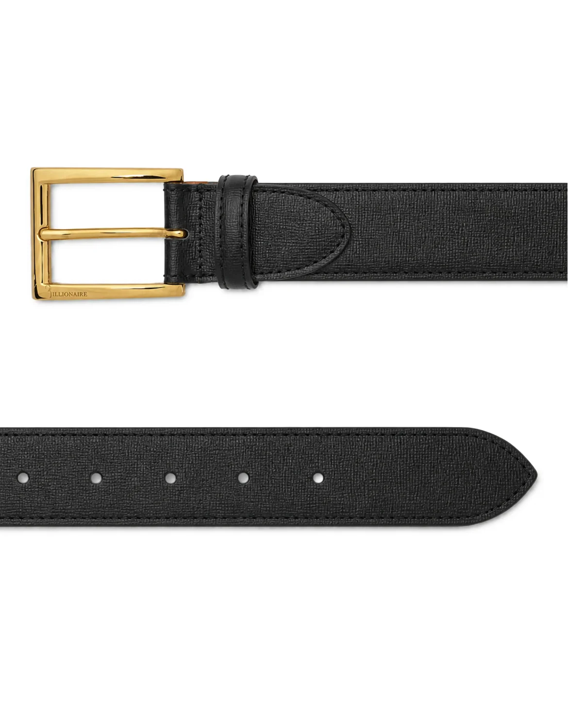 Saffiano Leather Belt, цвет: Черный