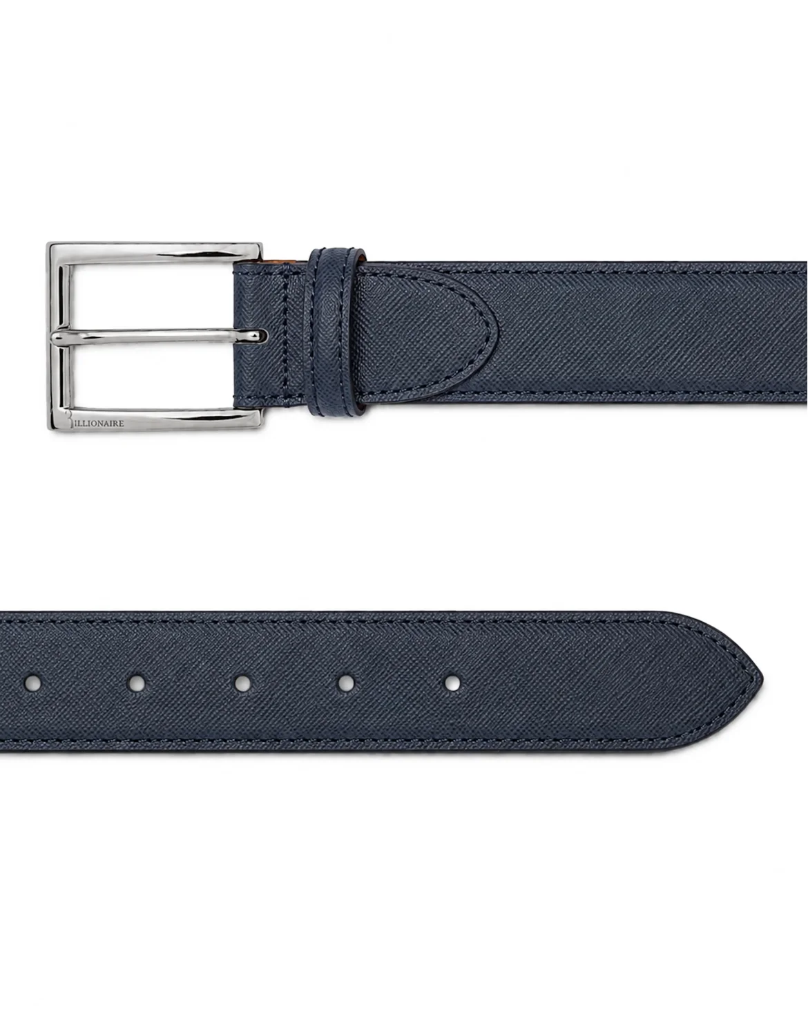 Saffiano Leather Belt, цвет: Синий