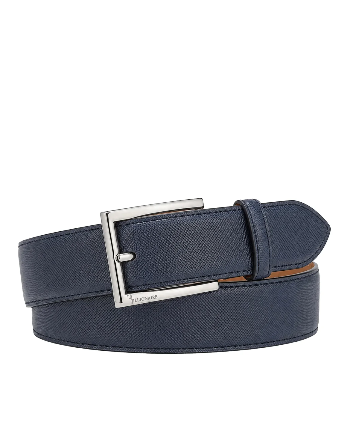 Saffiano Leather Belt, цвет: Синий