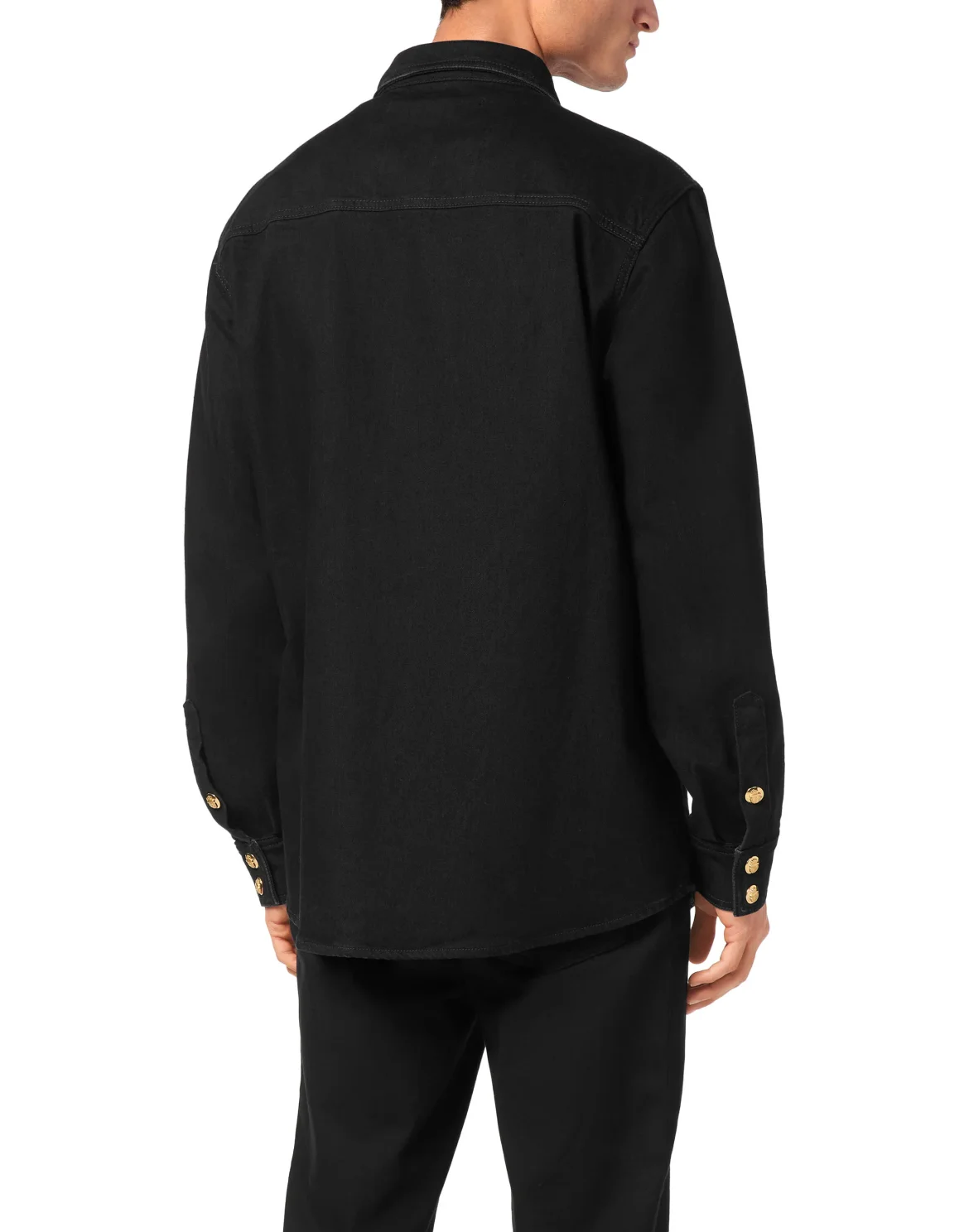 Crest Denim Shirt, цвет: Черный