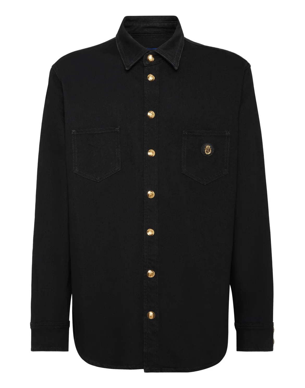 Crest Denim Shirt, цвет: Черный