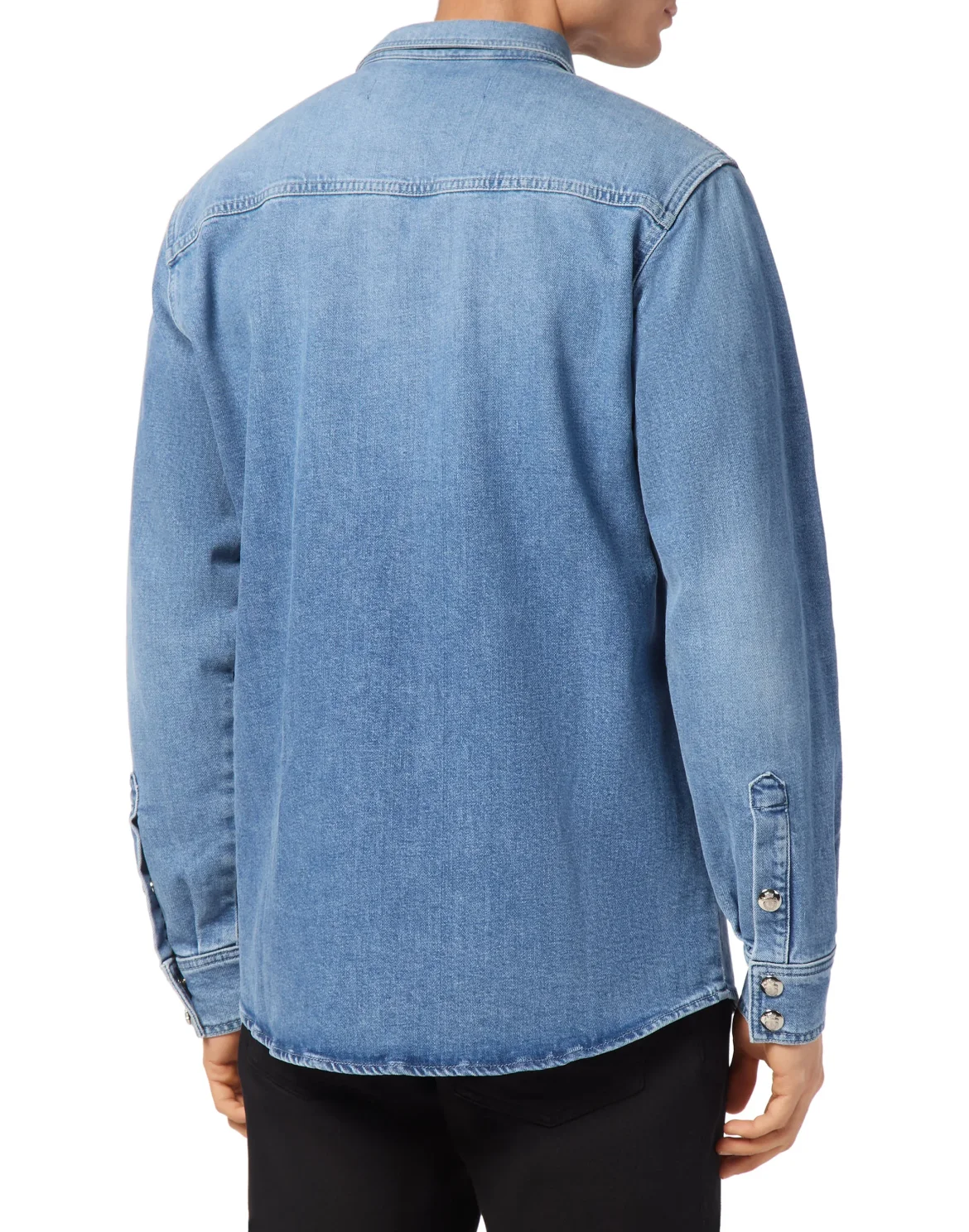 Crest Denim Shirt, цвет: Синий