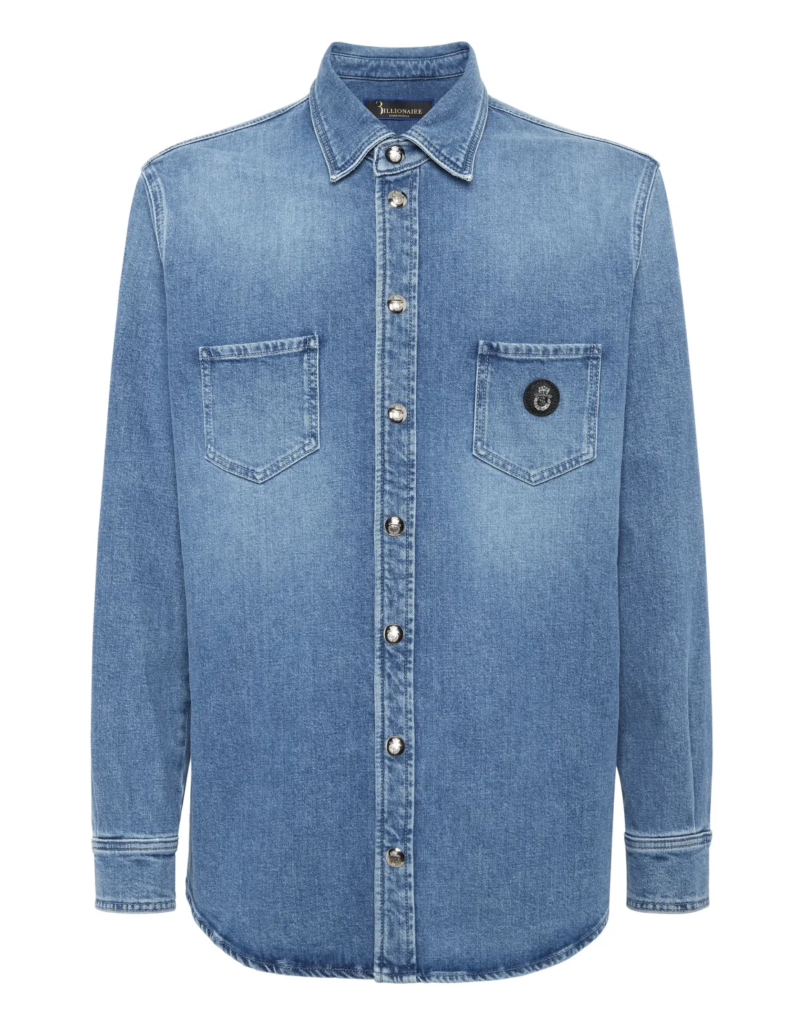 Crest Denim Shirt, цвет: Синий