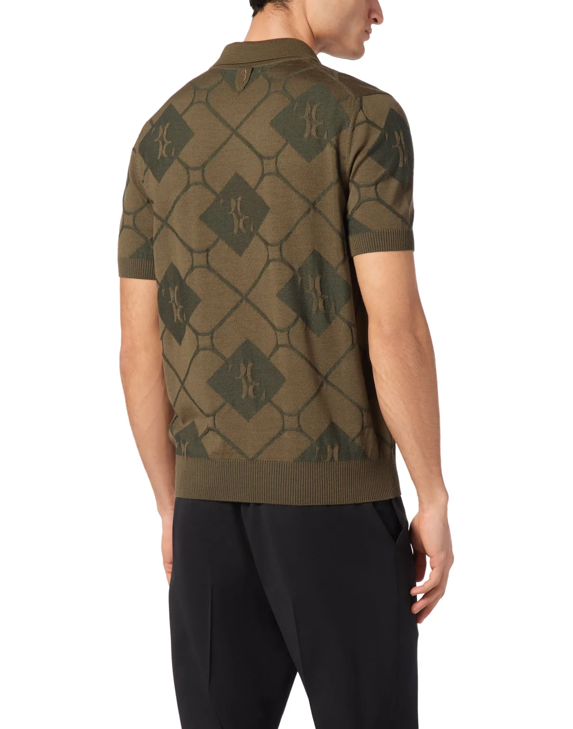 Silk/Wool Pullover Polo-Neck SS, цвет: Зеленый