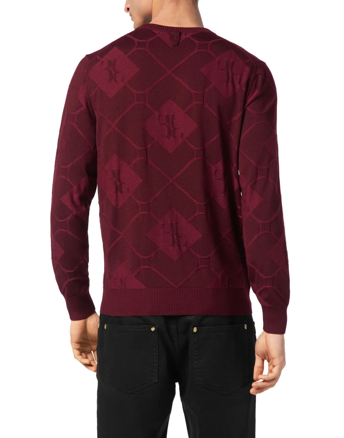 Silk/Wool Pullover Round Neck LS, цвет: Красный