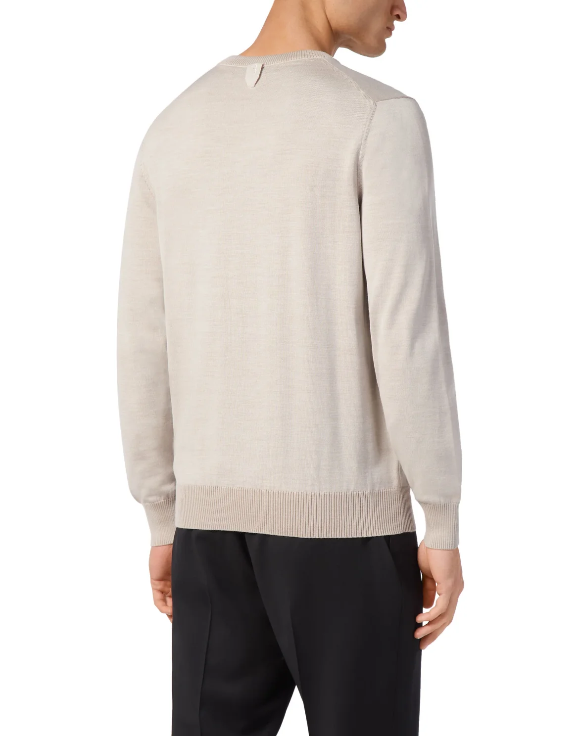 Silk/Wool Pullover V-Neck LS, цвет: Белый