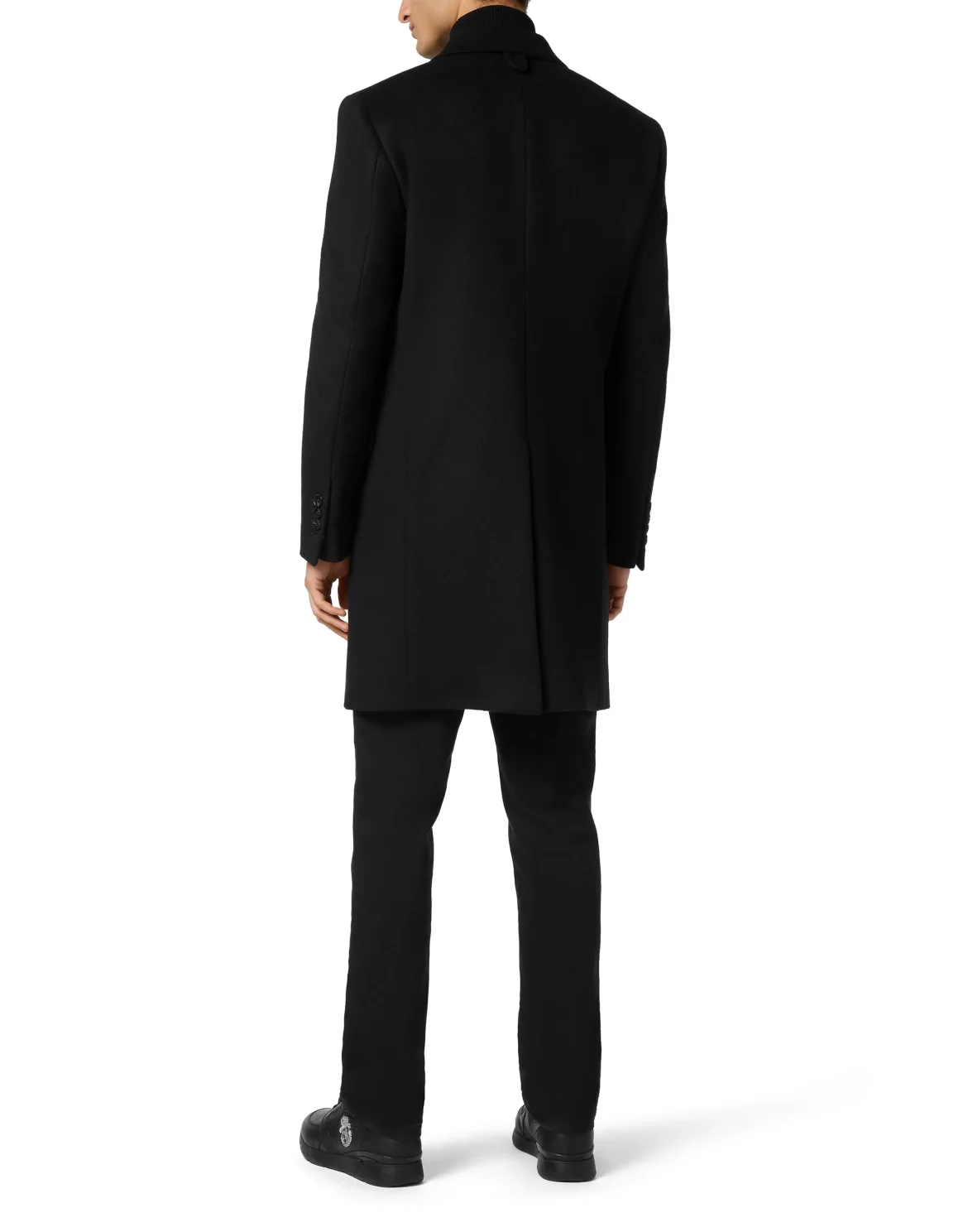 Wool Coat Long, цвет: Черный