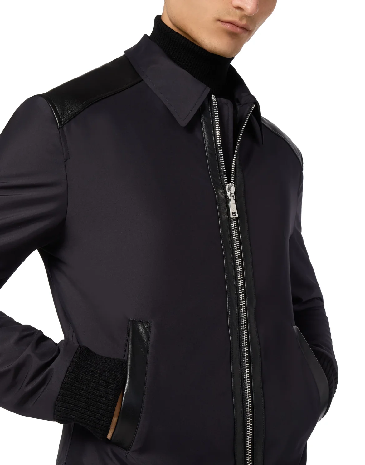 Bomber Shirt Collar, цвет: Синий