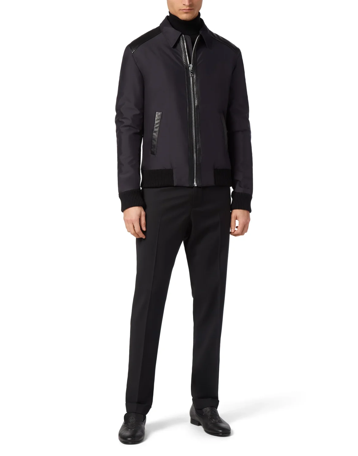 Bomber Shirt Collar, цвет: Синий