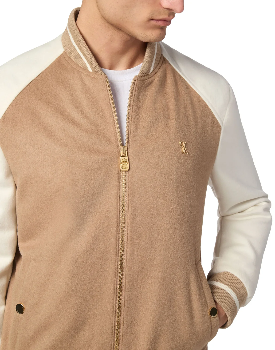 Wool Reglan Bomber, цвет: Бежевый