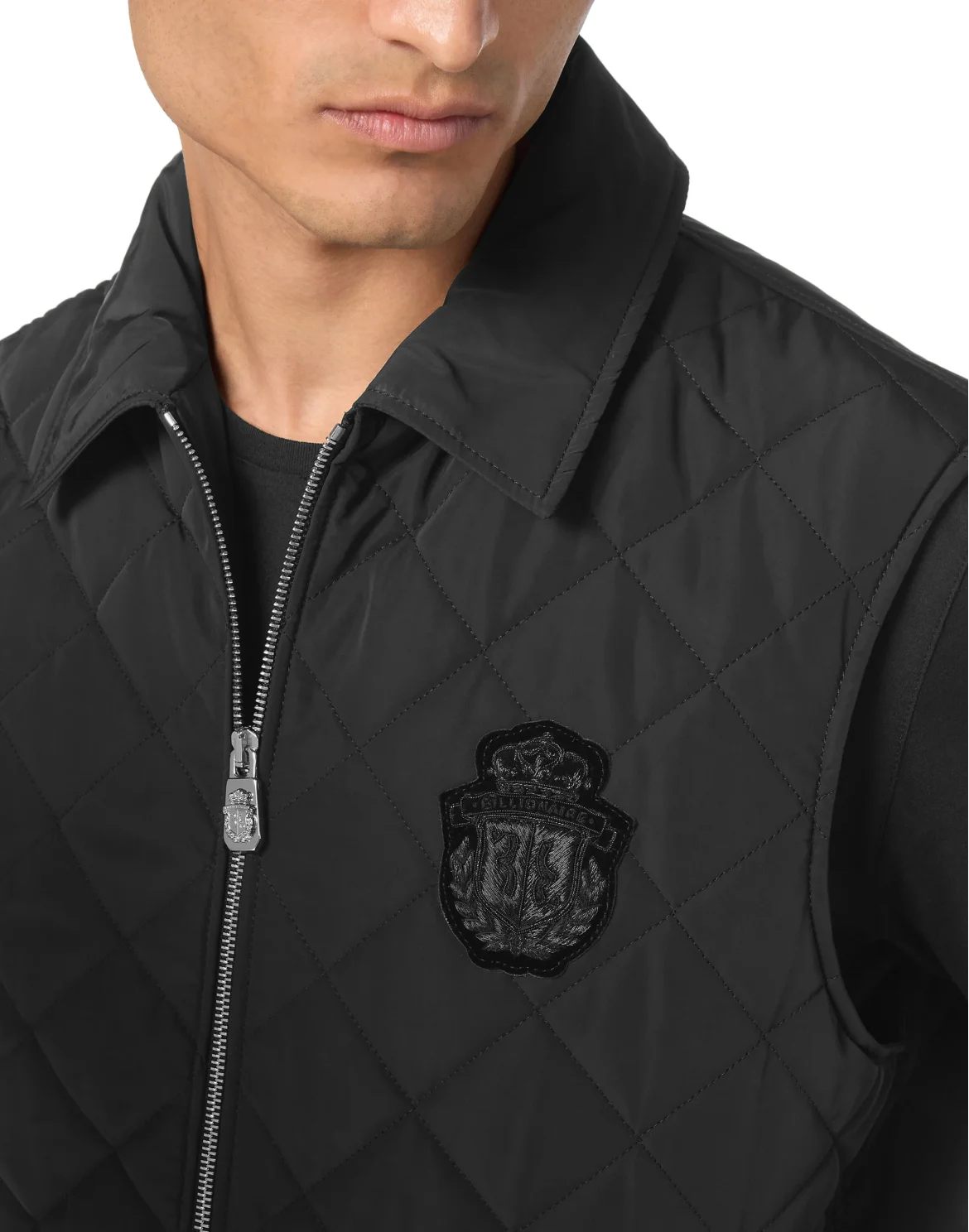 Nylon Quilted Vest, цвет: Черный