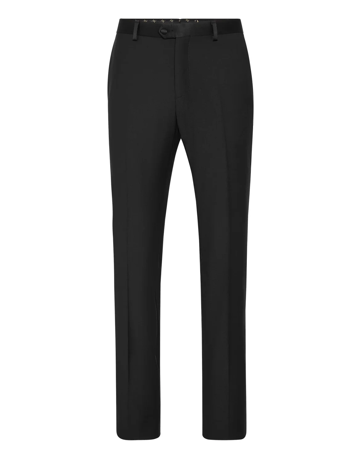 Wool Satin Smocking Trousers, цвет: Черный