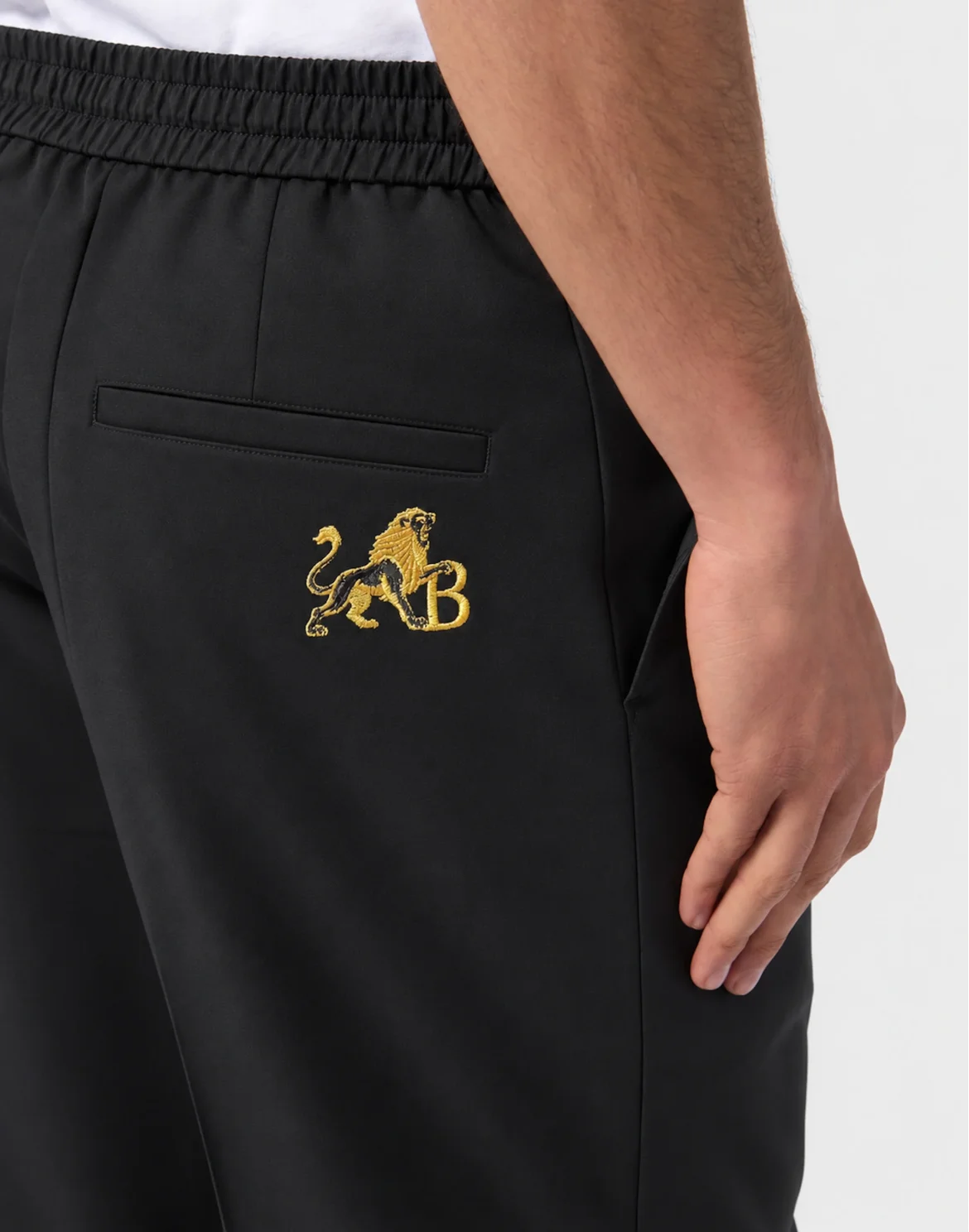 Textured Tracksuit Trousers BB Lion, цвет: Черный