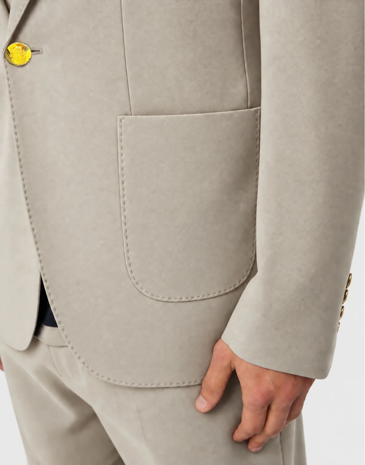 Blazer BB Crest, цвет: Бежевый